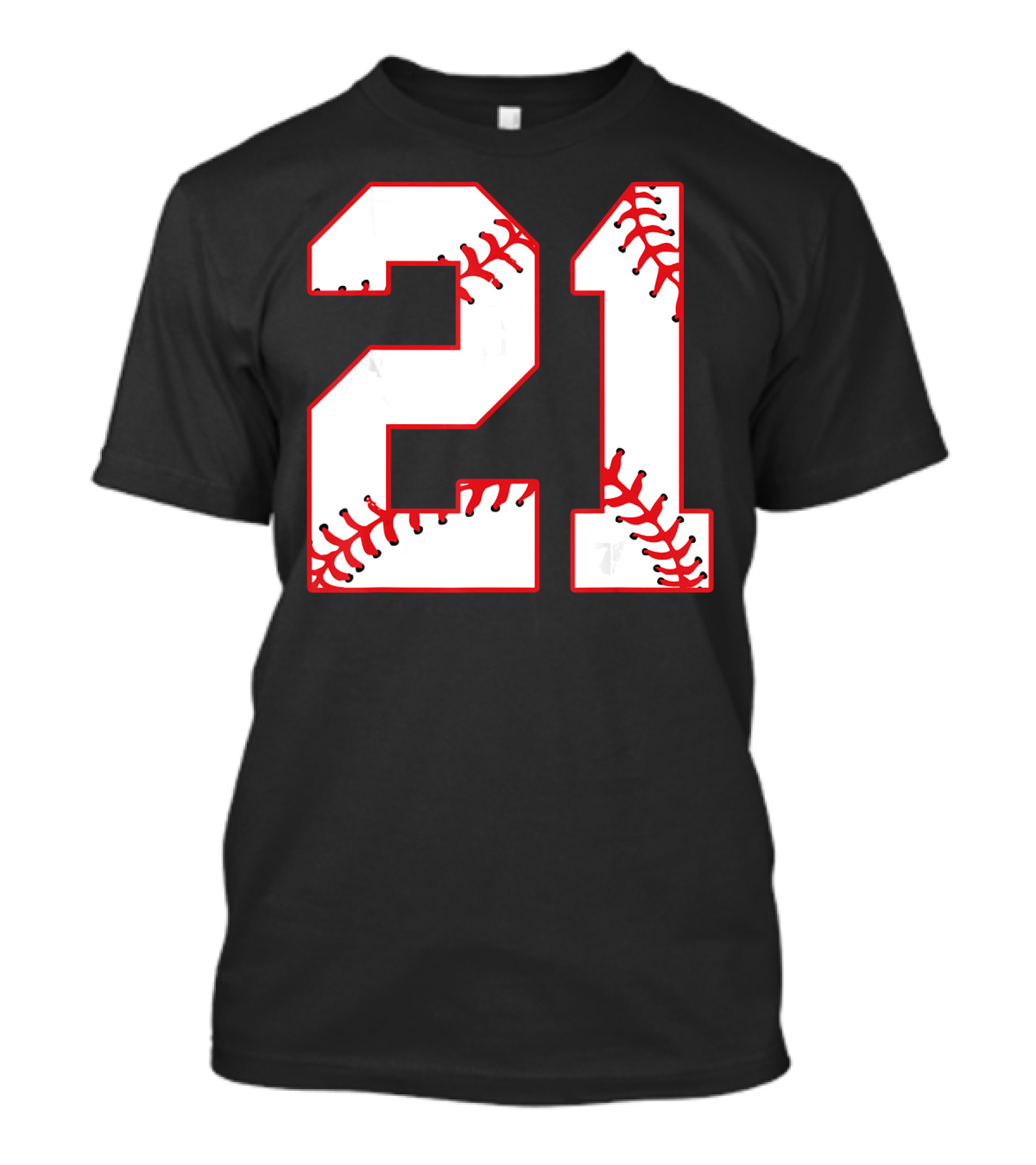 Twenty First Birthday Party 21th Baseball Number T-Shirt