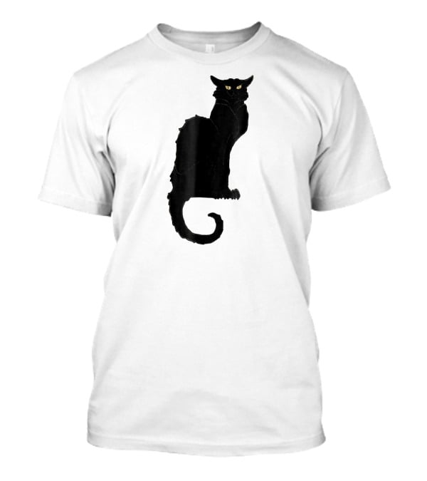 Ce Soir Chat Noir Bla Vintage Art Nouveau T-Shirt