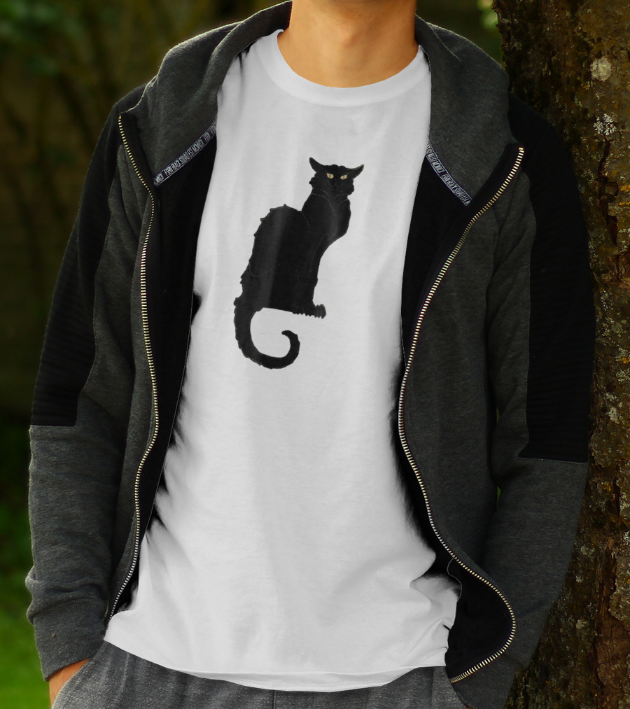 Ce Soir Chat Noir Bla Vintage Art Nouveau T-Shirt