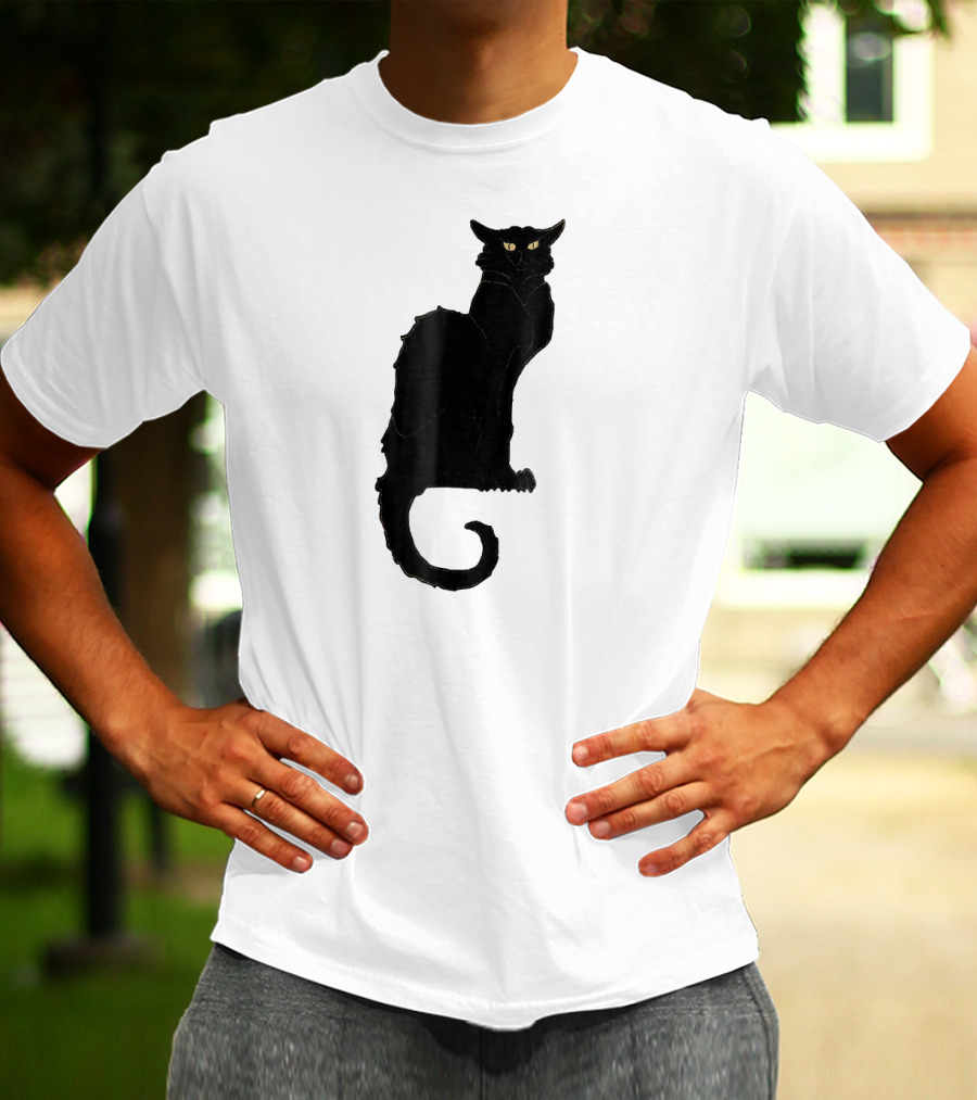 Ce Soir Chat Noir Bla Vintage Art Nouveau T-Shirt