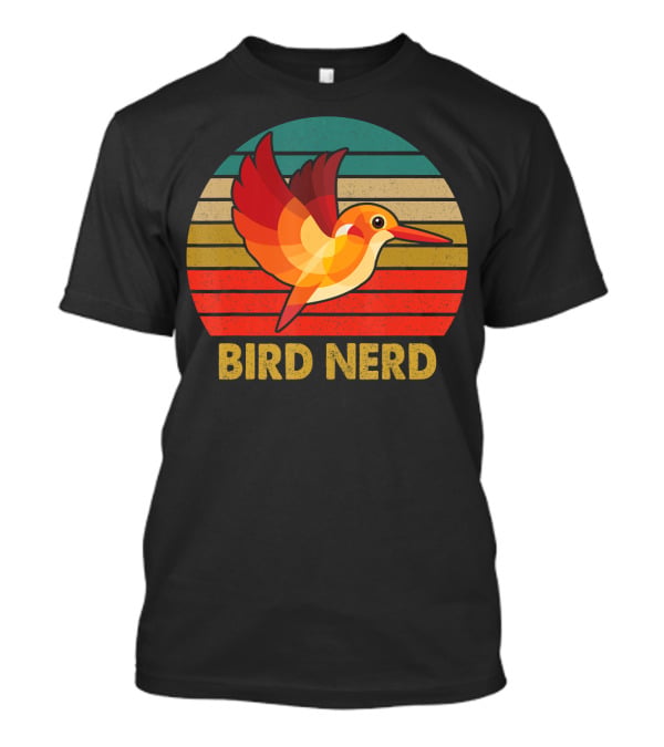 Bird Nerd Vintage Bird Inspired Retro Birding T-Shirt