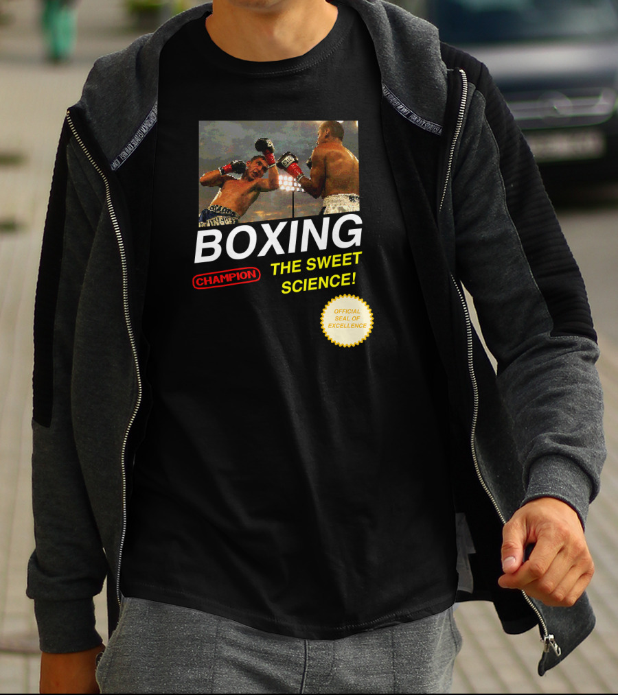 BOXING Champion The Sweet Science 8 Bit Video Game T-Shirt