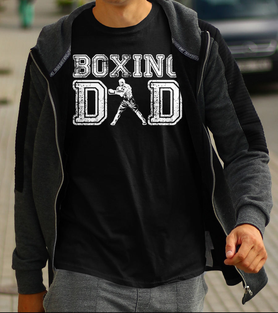 Boxing Dad Vintage Boxer Daddy Father's T-Shirt