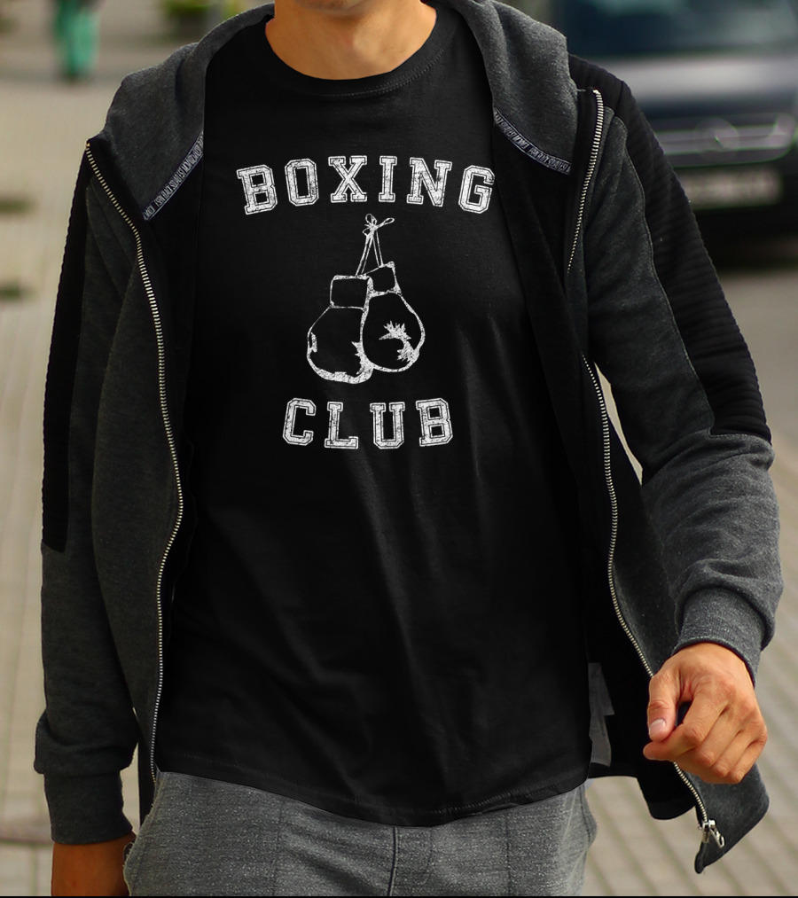 Boxing Club Vintage Distressed Gloves T-Shirt
