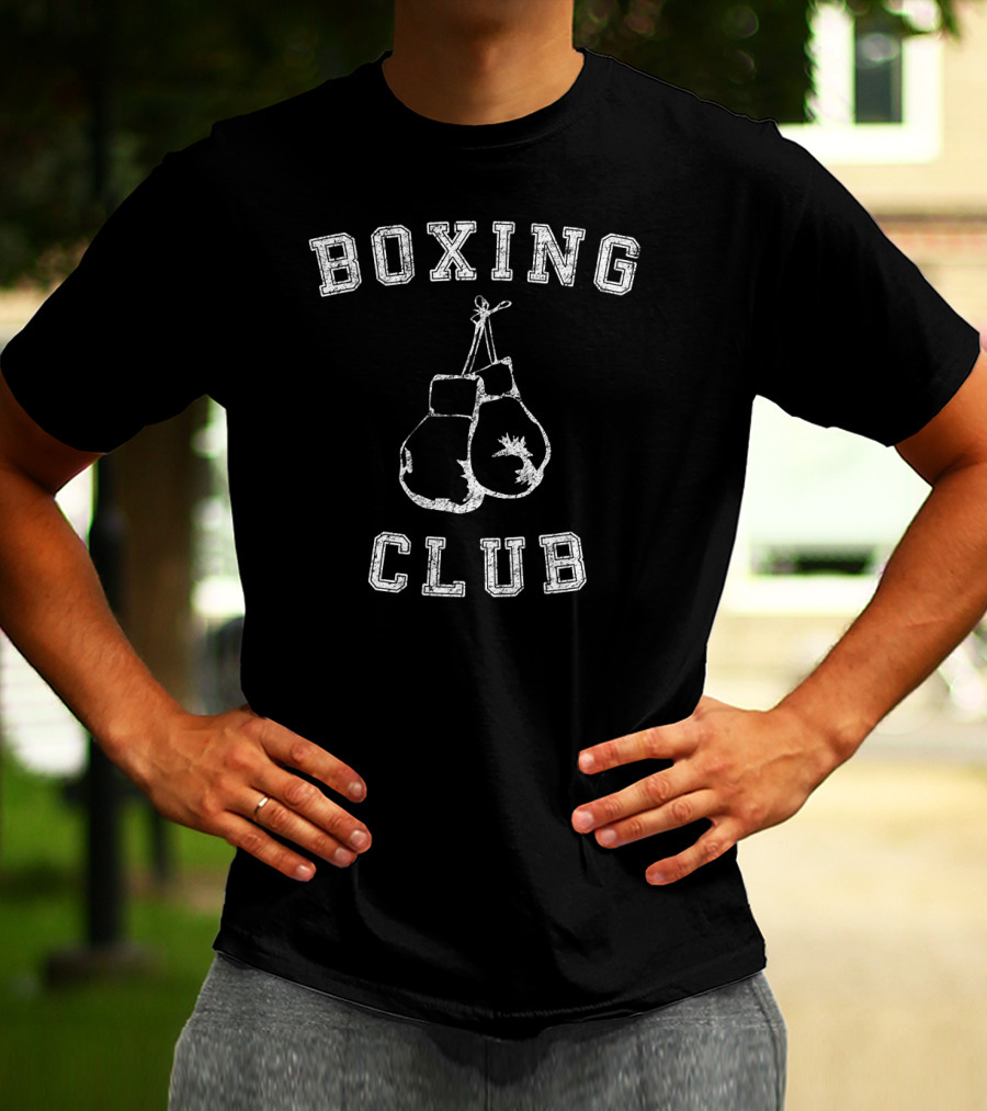 Boxing Club Vintage Distressed Gloves T-Shirt