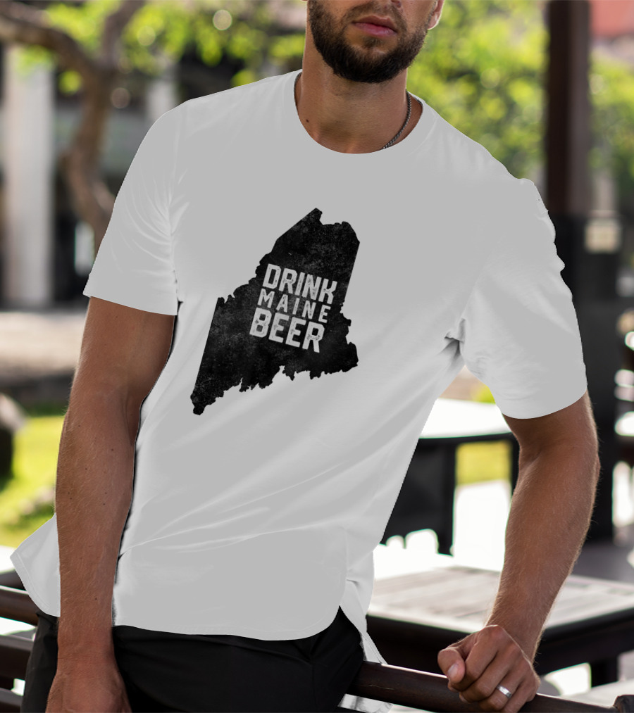 Drink Maine Beer Vintage Local Craft State T-Shirt