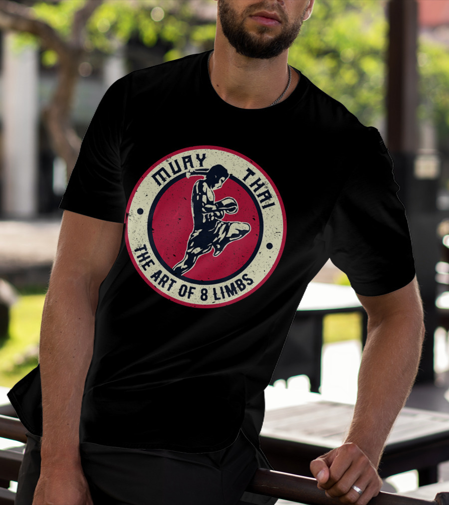 Muay Thai The Art Of 8 Limbs Vintage Boxing Karate T-Shirt