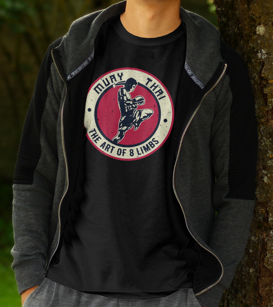 Muay Thai The Art Of 8 Limbs Vintage Boxing Karate T-Shirt