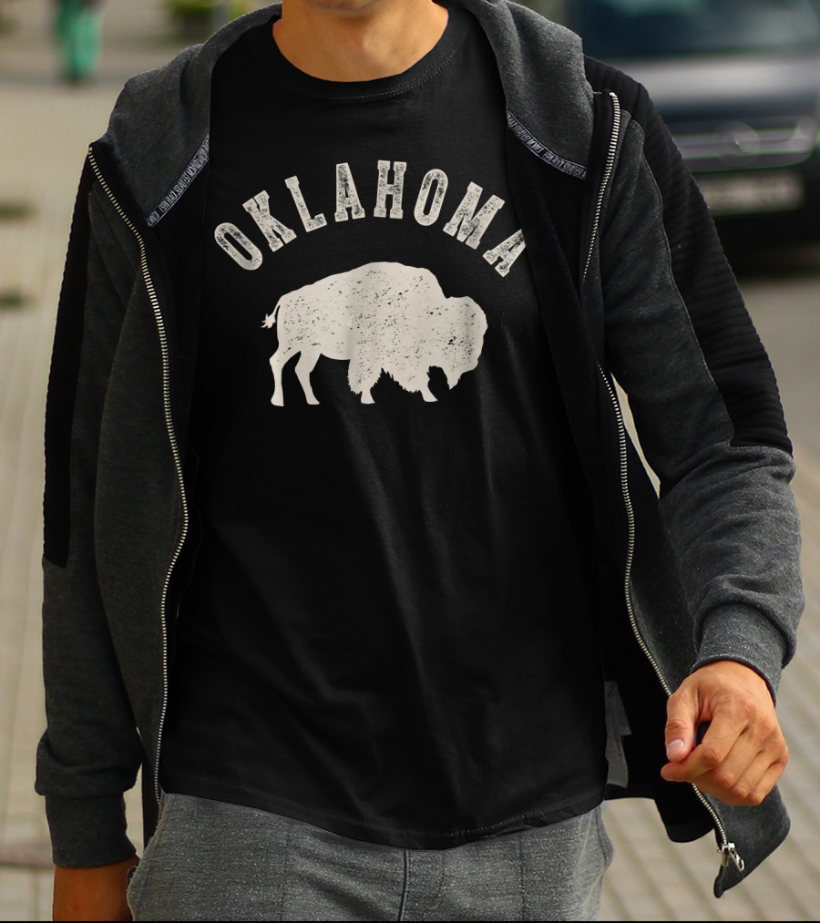 Oklahoma Vintage Bison T-Shirt
