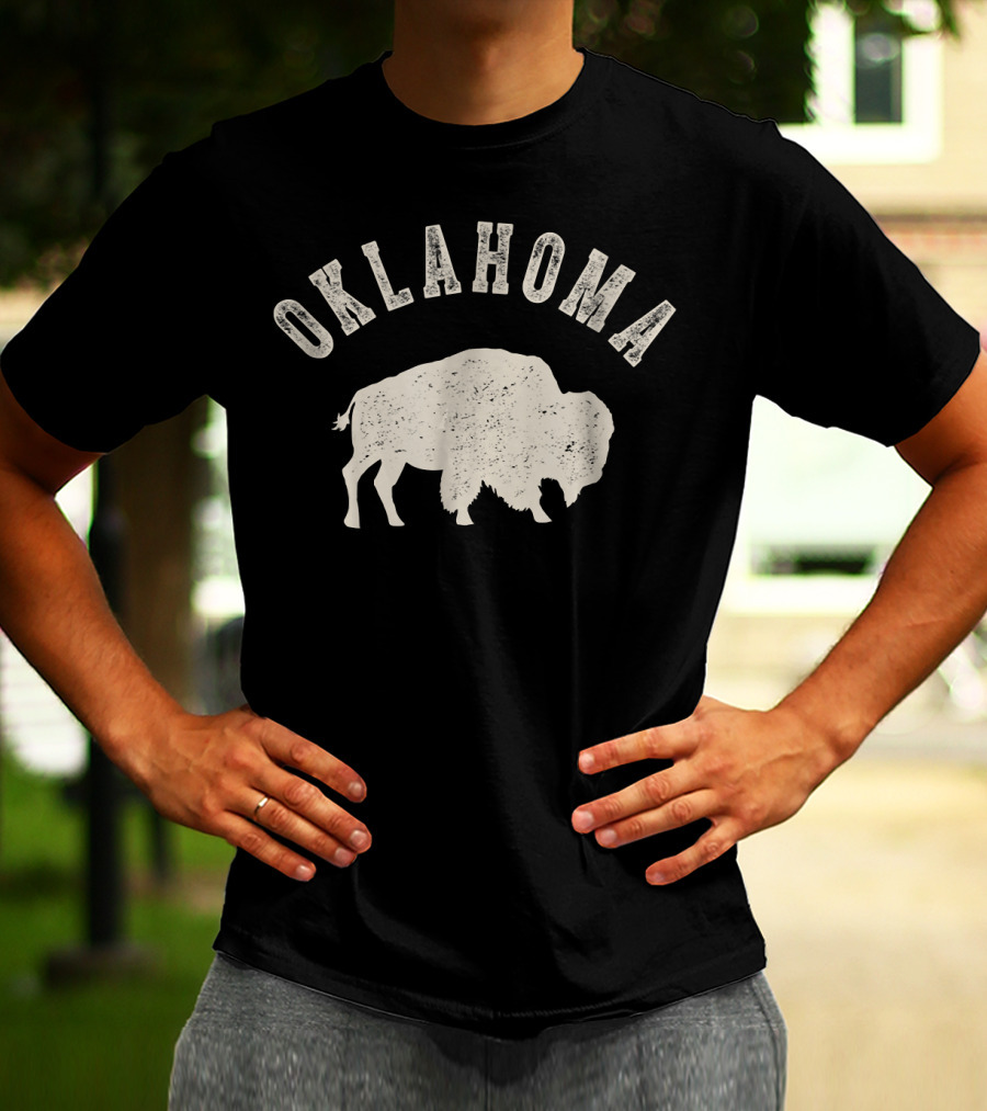 Oklahoma Vintage Bison T-Shirt