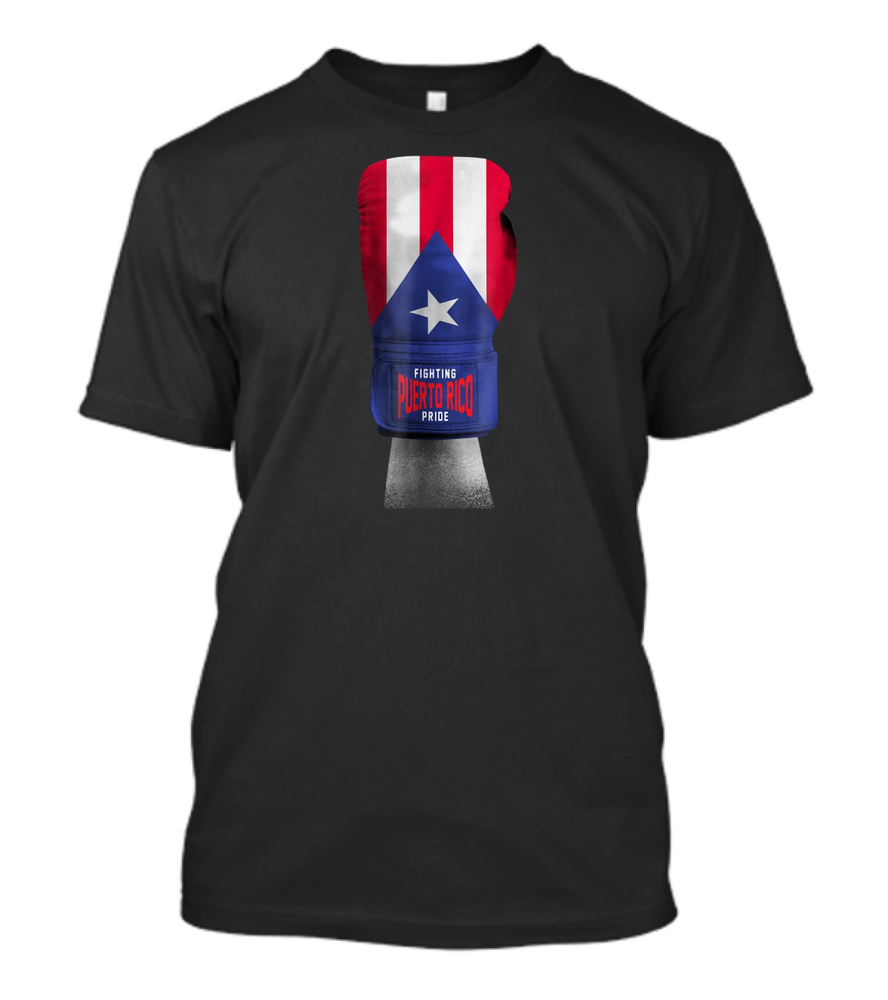 Fighting Puerto Rico Pride Vintage Flag Boxing Gloves T-Shirt