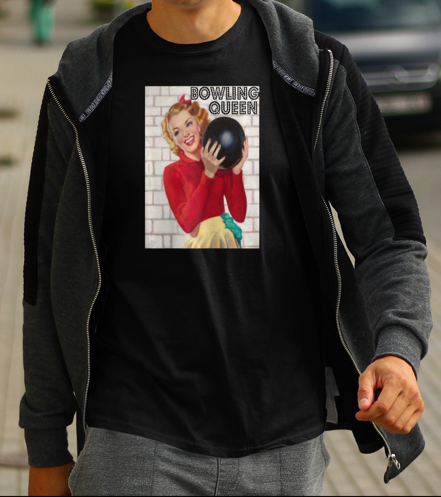 Bowling Queen Vintage Retro Style Women's T-Shirt