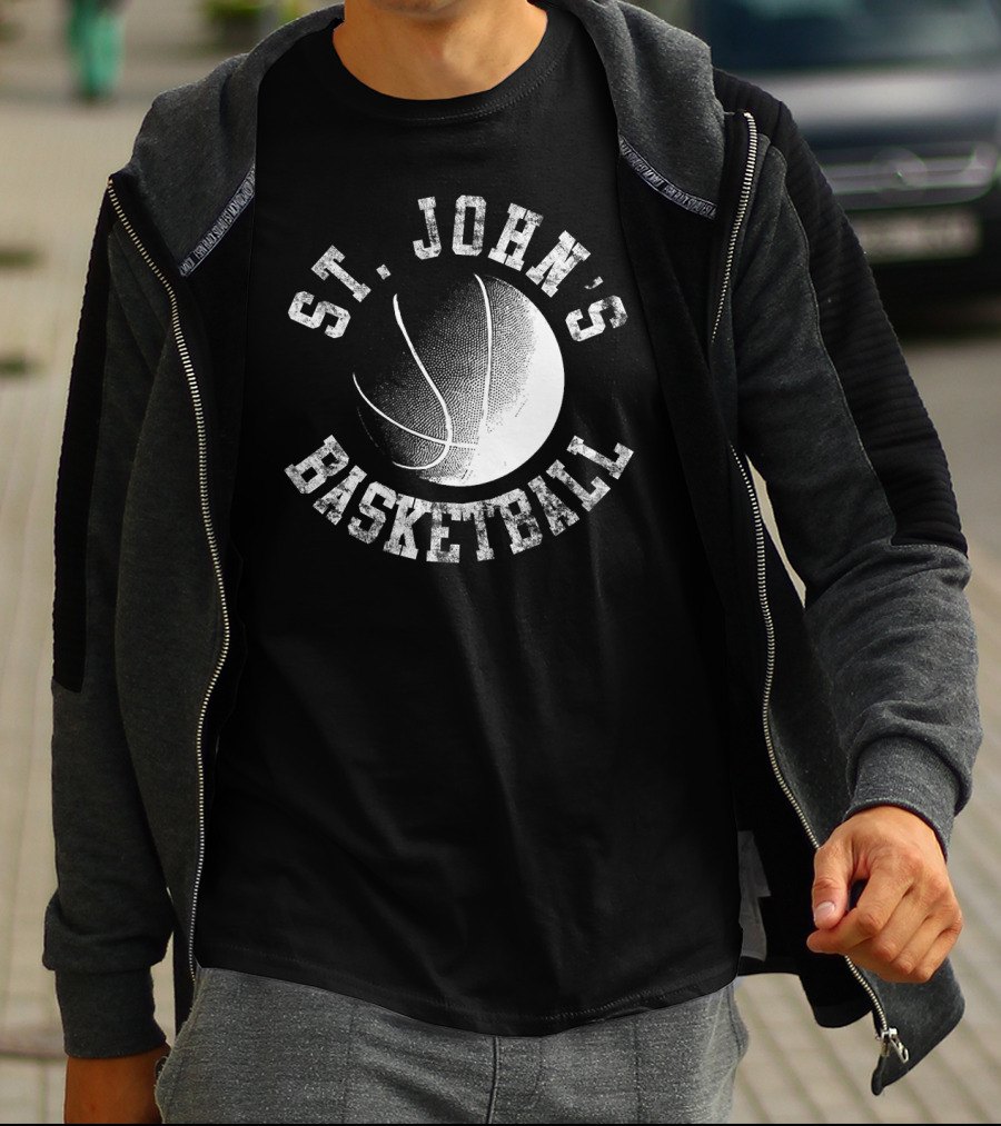 St. John's Basketball Vintage Style Red T-Shirt