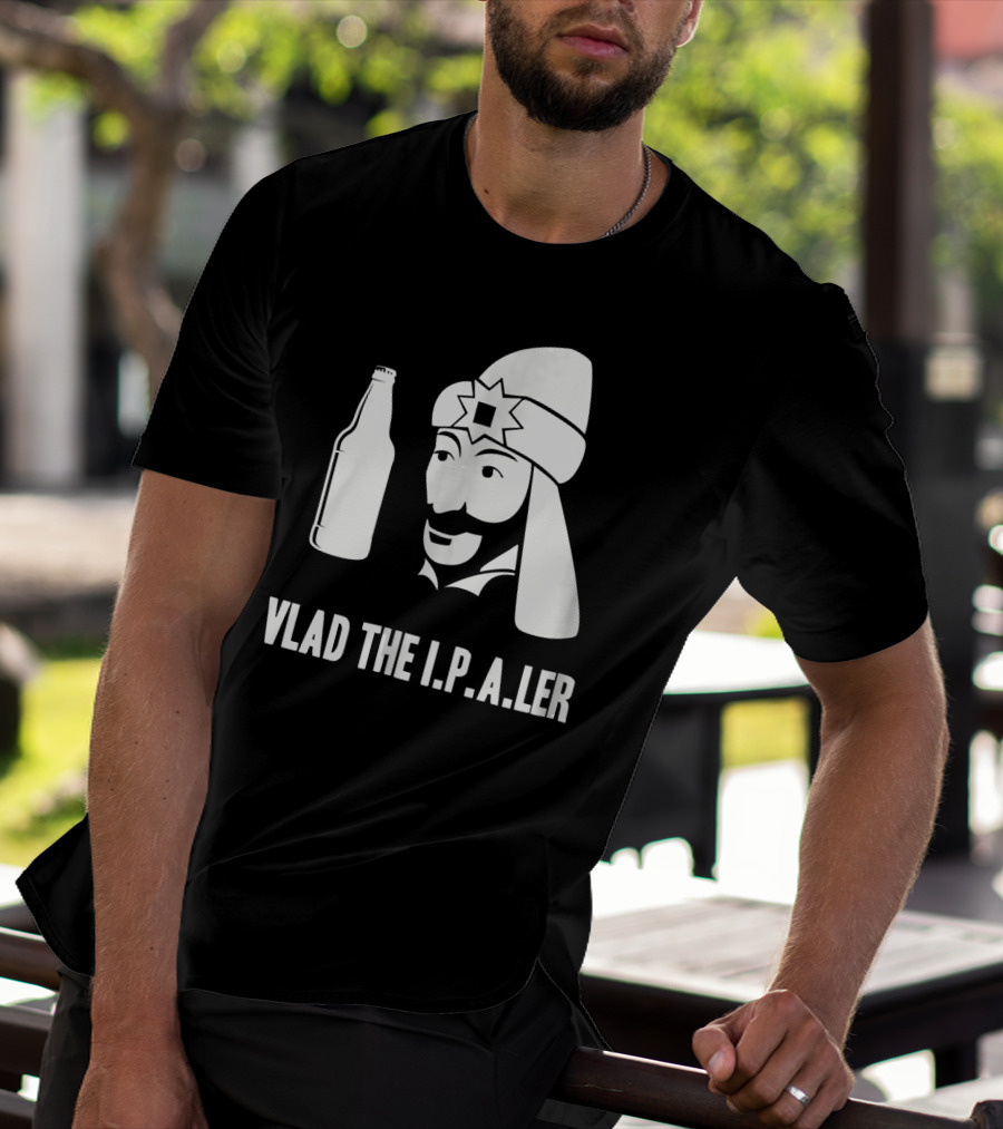 Vlad The I.P.A.er Funny Halloween Dracula Craft Beer Dr T-Shirt
