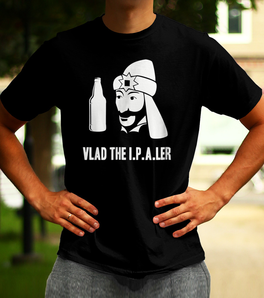 Vlad The I.P.A.er Funny Halloween Dracula Craft Beer Dr T-Shirt