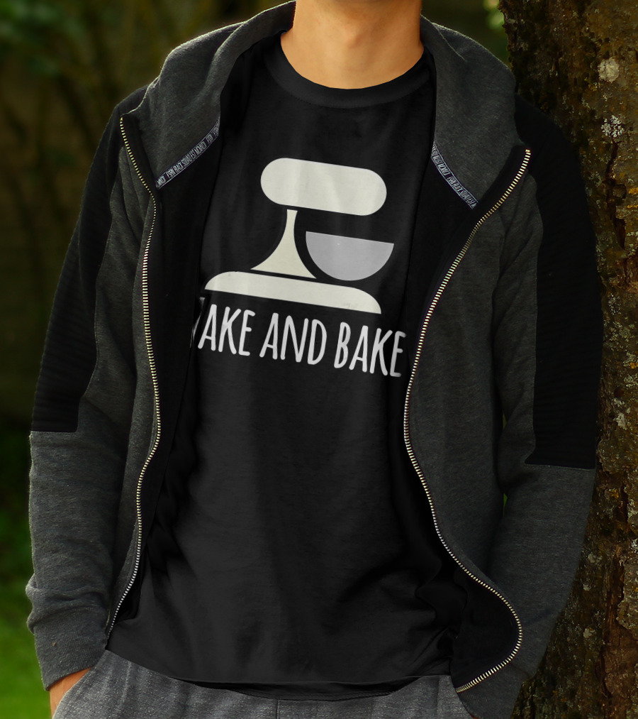 Wake And Bake Crazy Baking Lady Mixi With Mixer T-Shirt