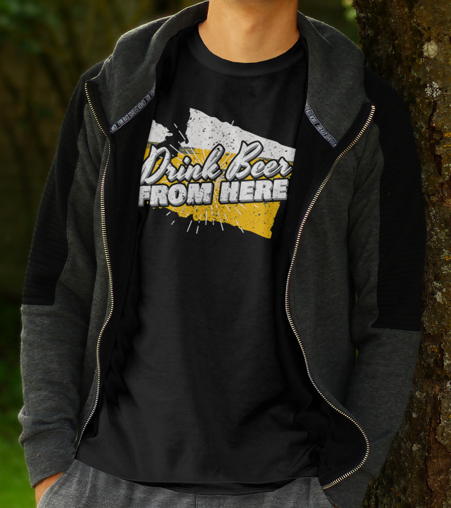 Washington State Drink Beer From Here Birthday T-Shirt