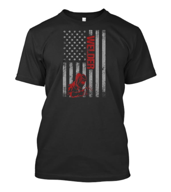 Welder American Flag USA Patriotic Weld T-Shirt