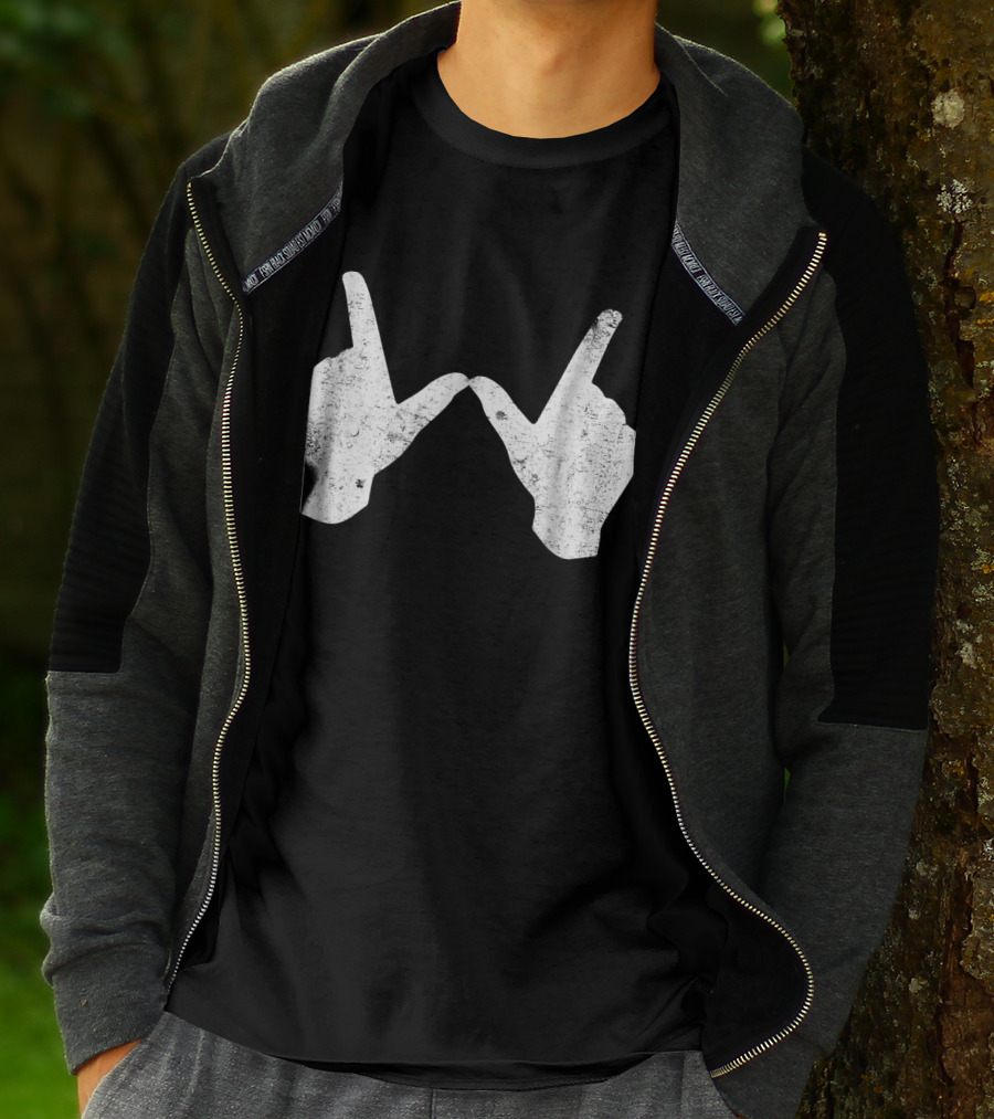 Wisconsin Youth University Hand Gesture W T-Shirt