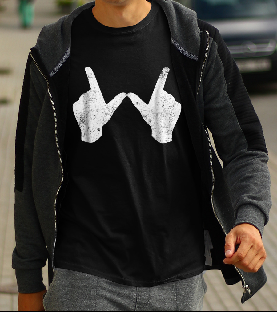 Wisconsin Youth University Hand Gesture W T-Shirt