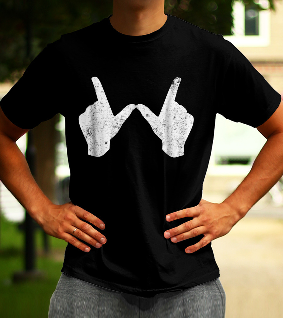Wisconsin Youth University Hand Gesture W T-Shirt