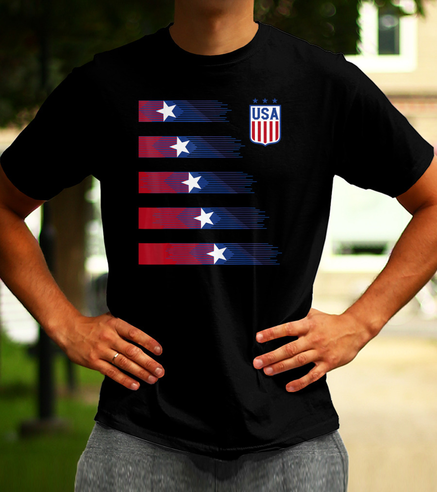 USA Soccer Stars Women Men Kids T-Shirt