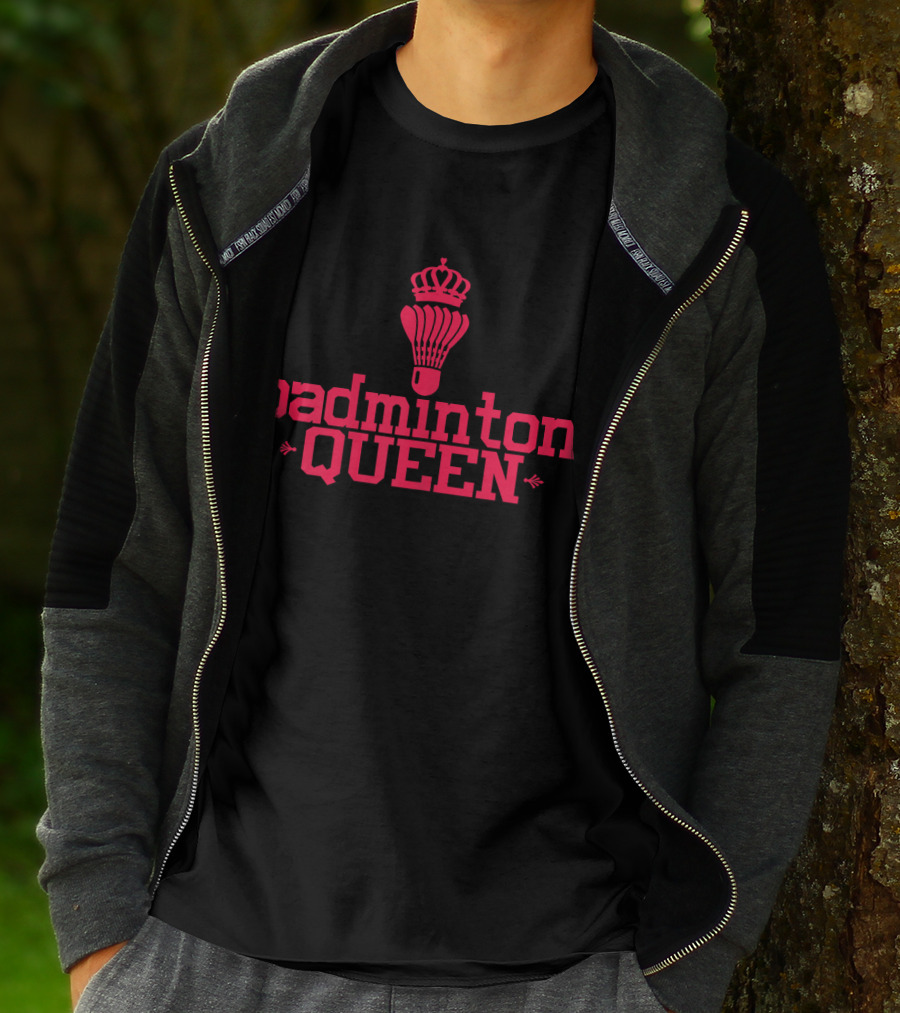 Badminton Queen Shuttlecock With Crown T-Shirt