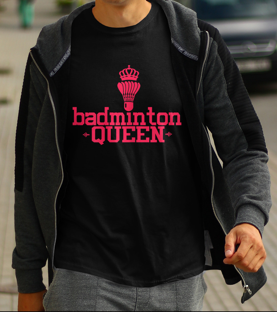 Badminton Queen Shuttlecock With Crown T-Shirt