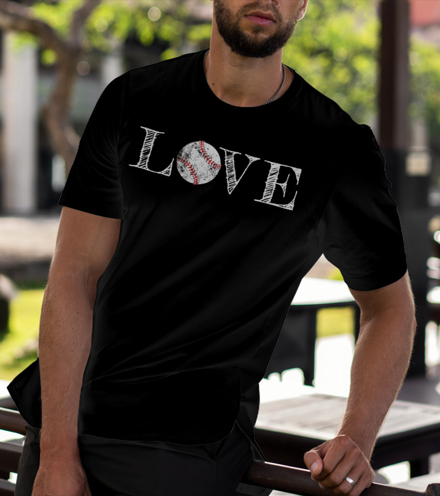 Baseball Lover Mom Girlfriend Love T-Shirt