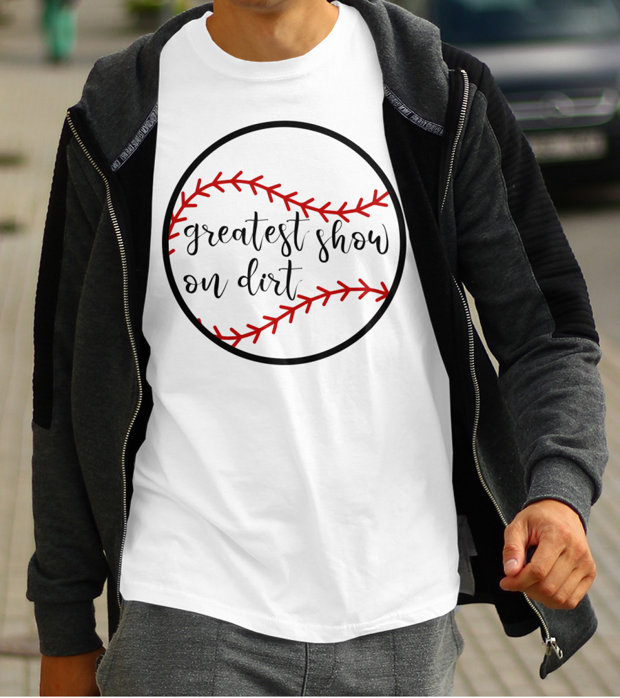 Greatest Show On Dirt Women's Baseball T-Shirt