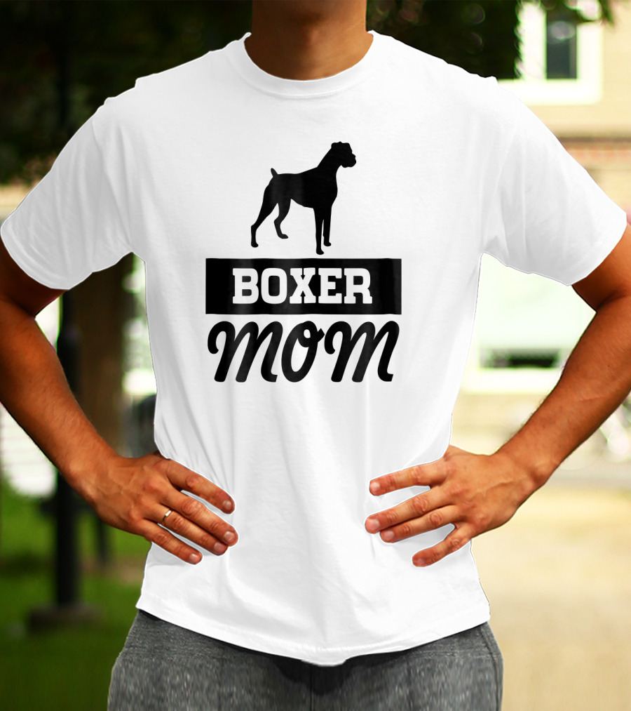 Boxer Mom Dog Mom T-Shirt