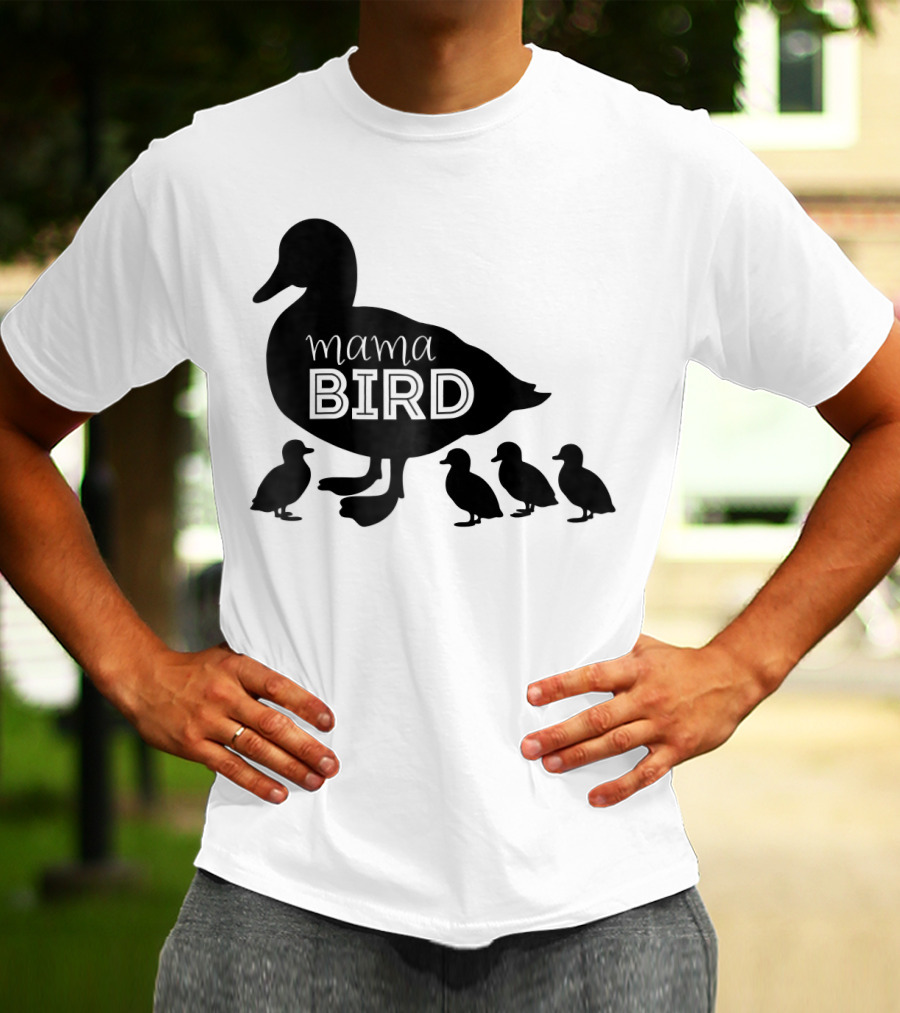 Mama Bird Family Cute Funny Duckling T-Shirt