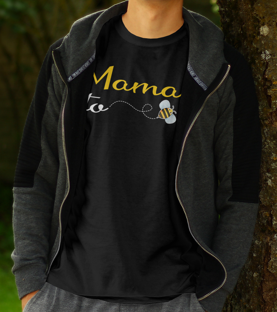 Mama To Bee Baby Shower Funny Mommy Bee-Themed T-Shirt