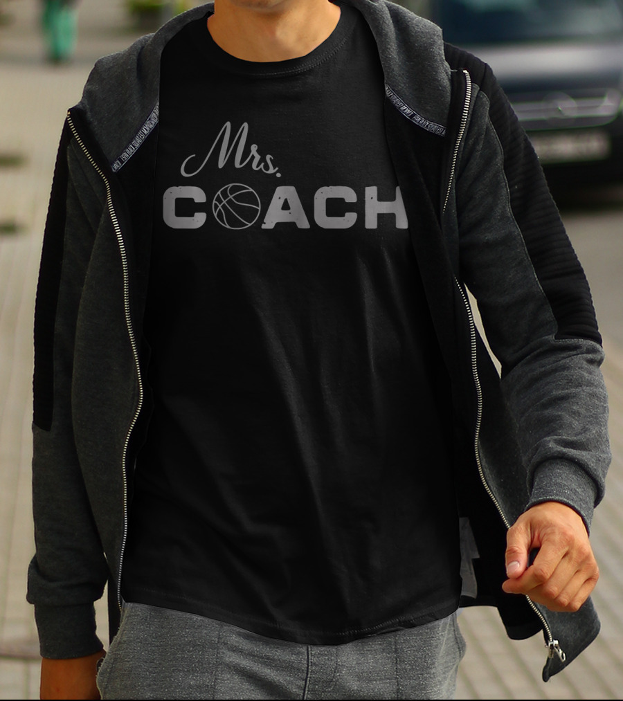 Mrs. Coach Basketball Coach's Wife T-Shirt