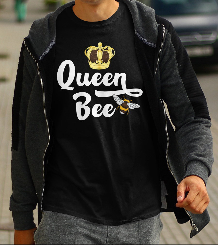 Queen Bee Mother's Crown And Bumblebee T-Shirt