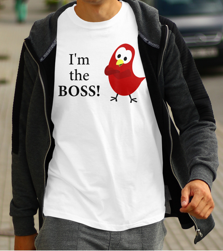 I'm The BOSS Sammy Bird Red Bird Character T-Shirt