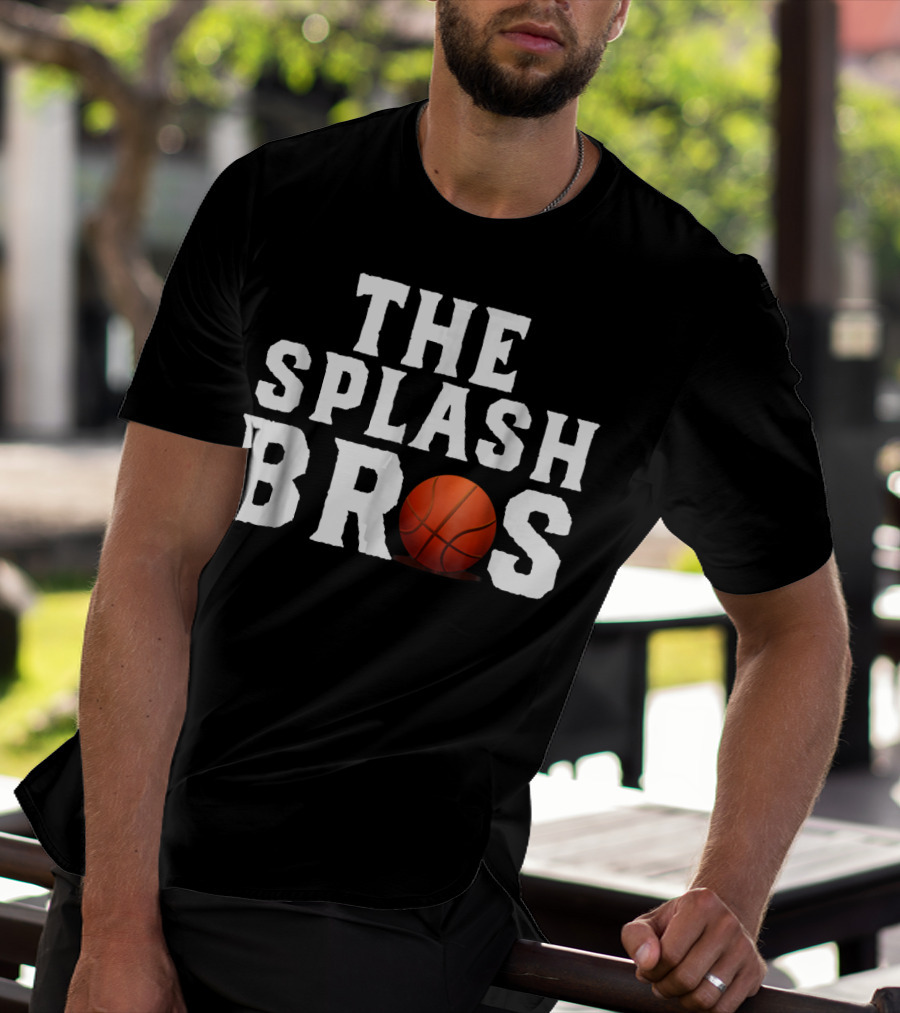 The Splash Bros Basketball Icon With Ball T-Shirt