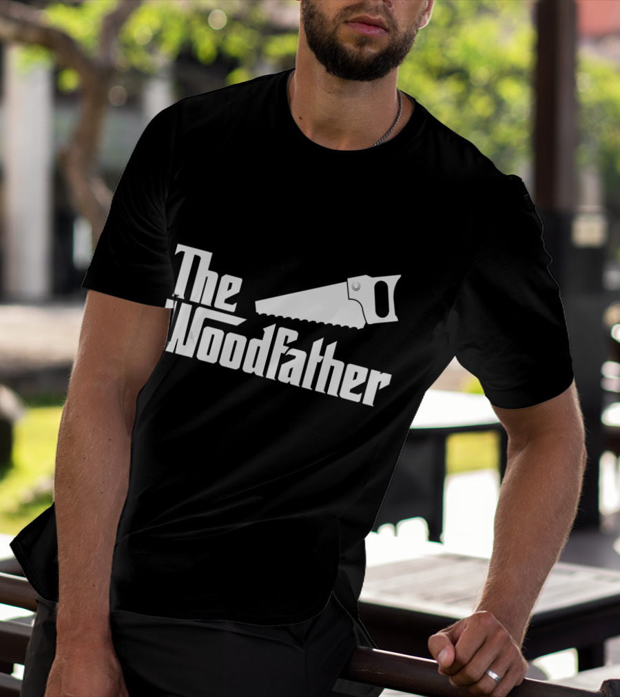 The Woodfather Saw Woodworking Carpentry T-Shirt