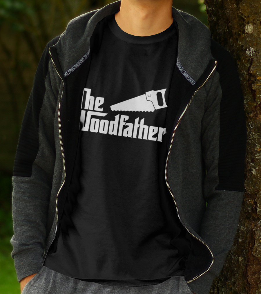 The Woodfather Saw Woodworking Carpentry T-Shirt