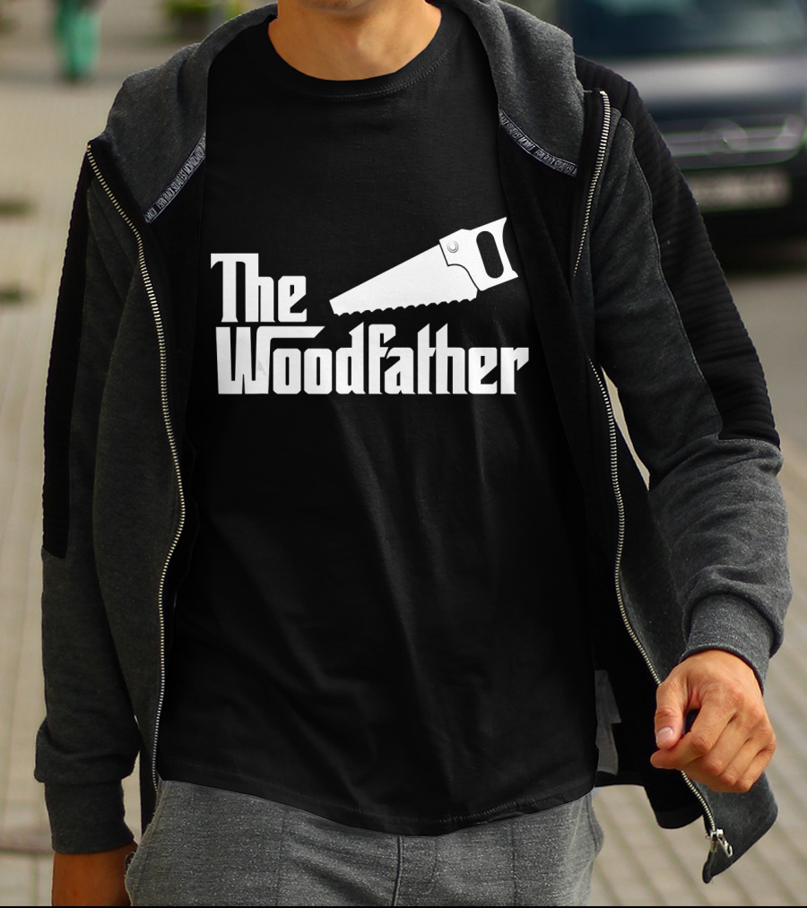 The Woodfather Saw Woodworking Carpentry T-Shirt