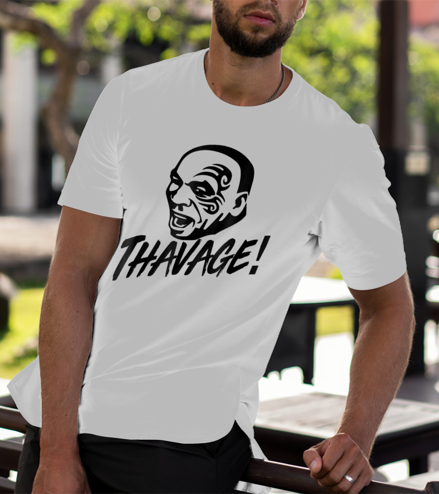 Thavage Thupreme Funny Boxing Lisp Face Tattoo Thavage T-Shirt