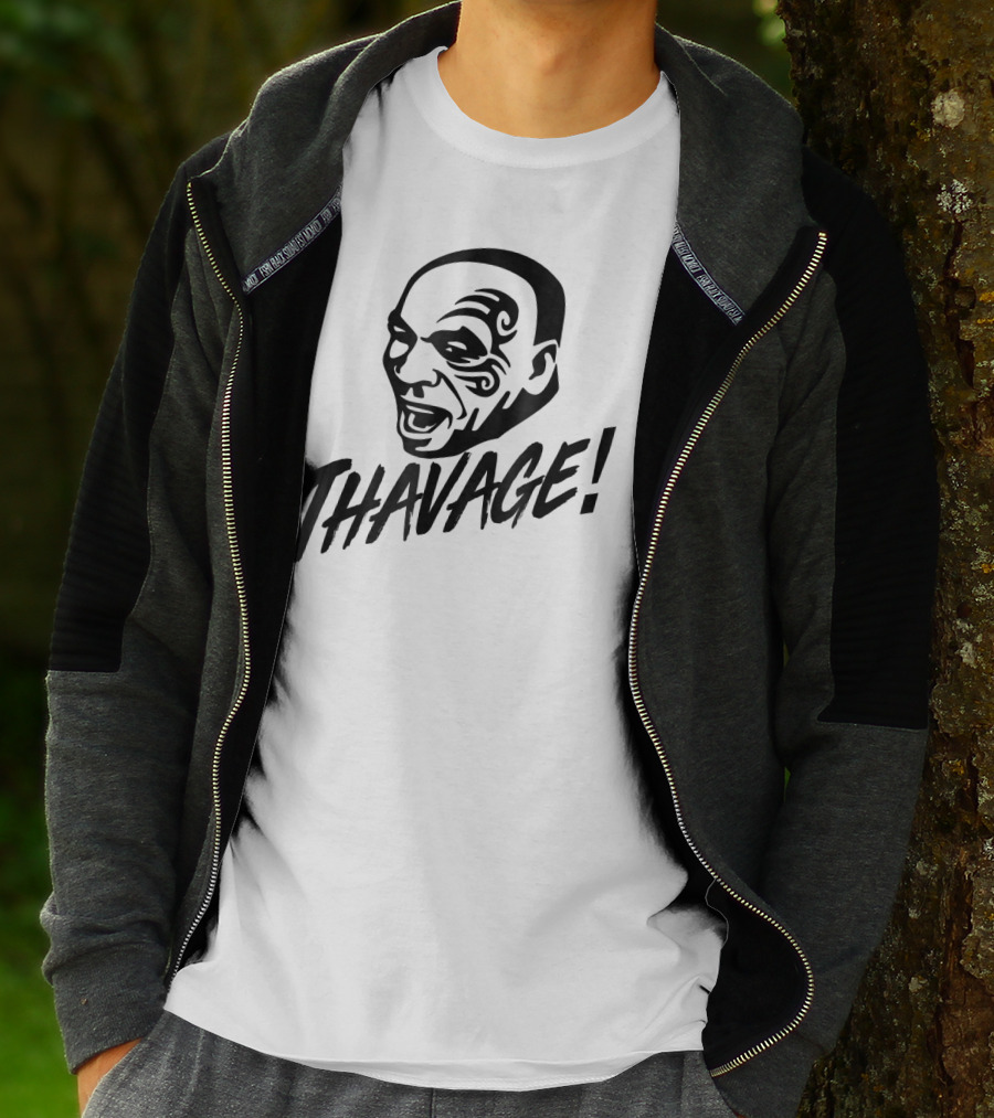 Thavage Thupreme Funny Boxing Lisp Face Tattoo Thavage T-Shirt