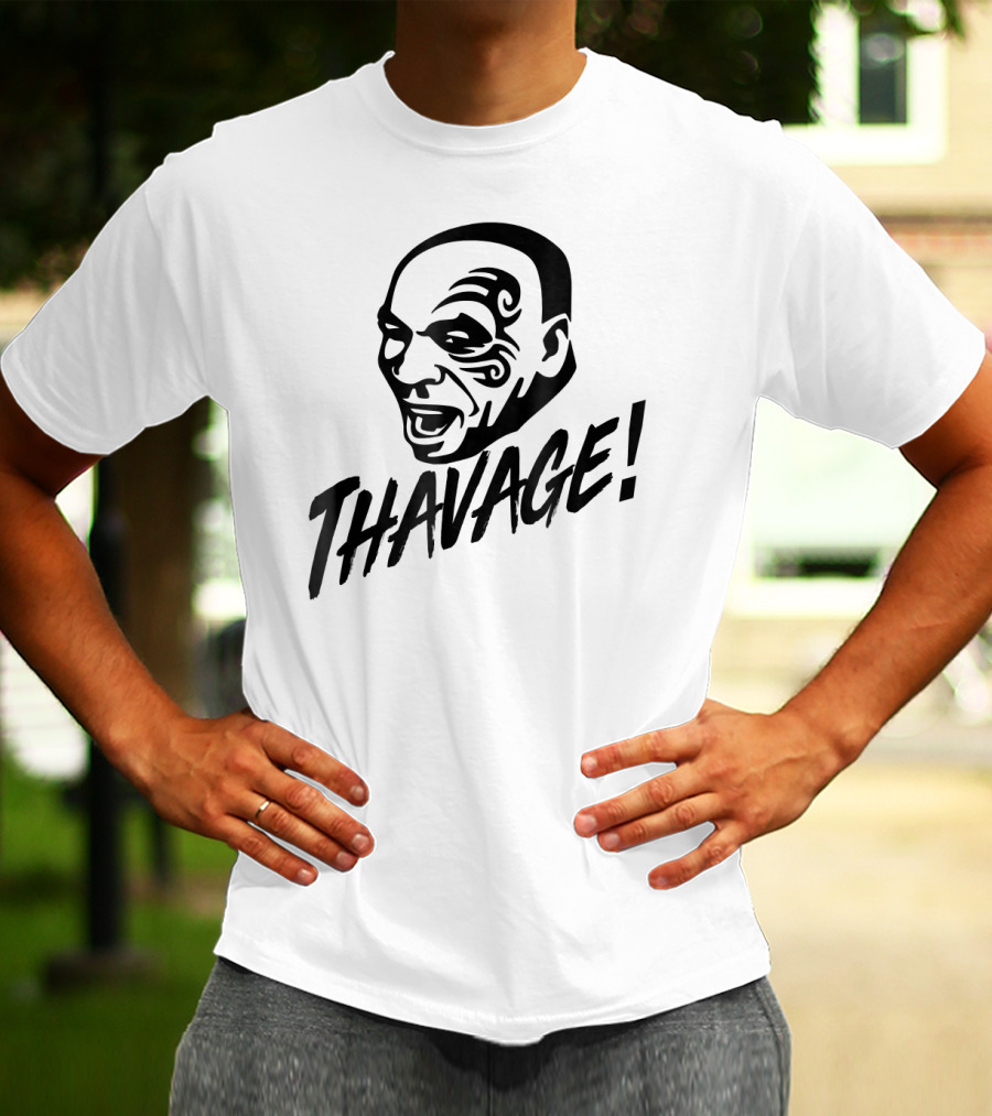 Thavage Thupreme Funny Boxing Lisp Face Tattoo Thavage T-Shirt