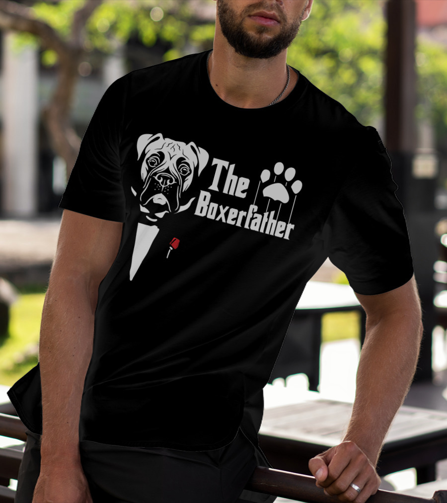 The Boxerfather Funny Boxer's Dog Paw Puppet T-Shirt