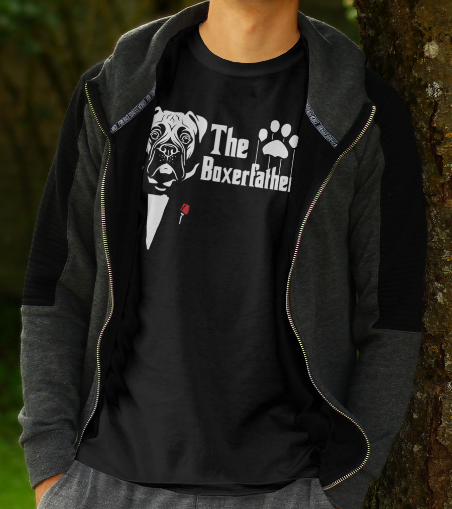The Boxerfather Funny Boxer's Dog Paw Puppet T-Shirt