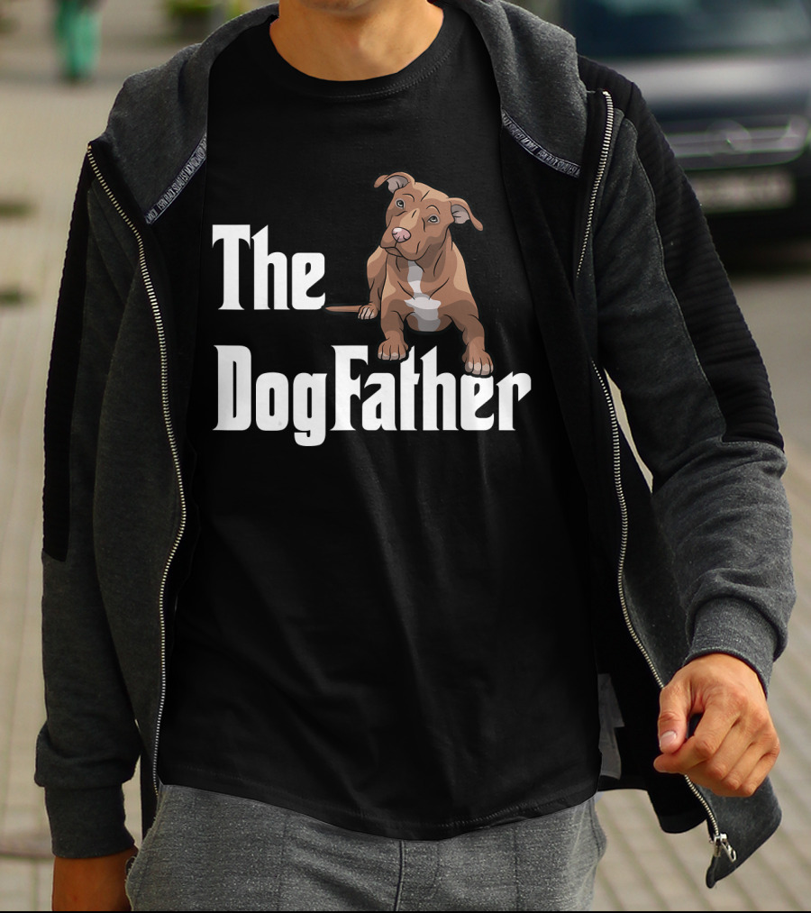 The Dogfather Pitbull Funny T-Shirt