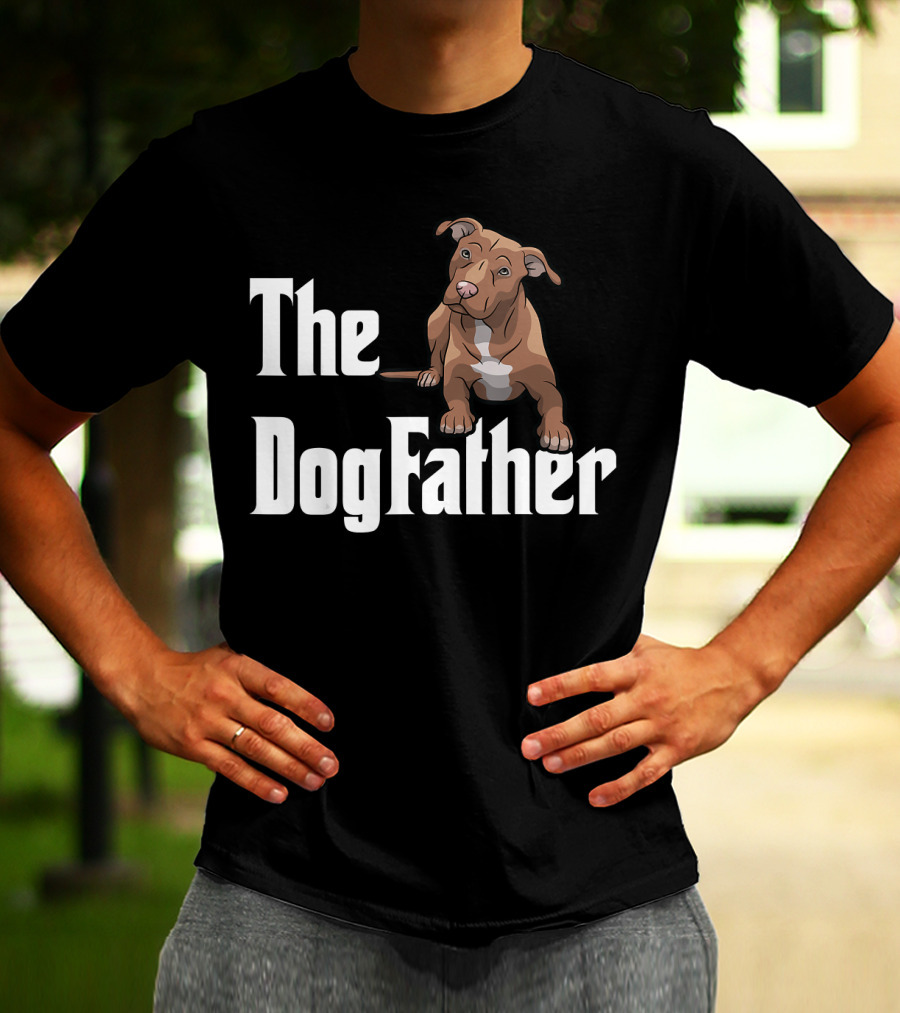 The Dogfather Pitbull Funny T-Shirt