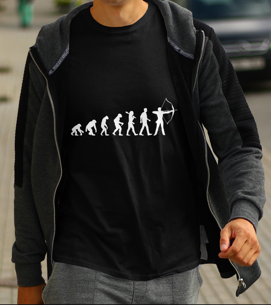 The Evolution Of Archery Silhouette Series T-Shirt