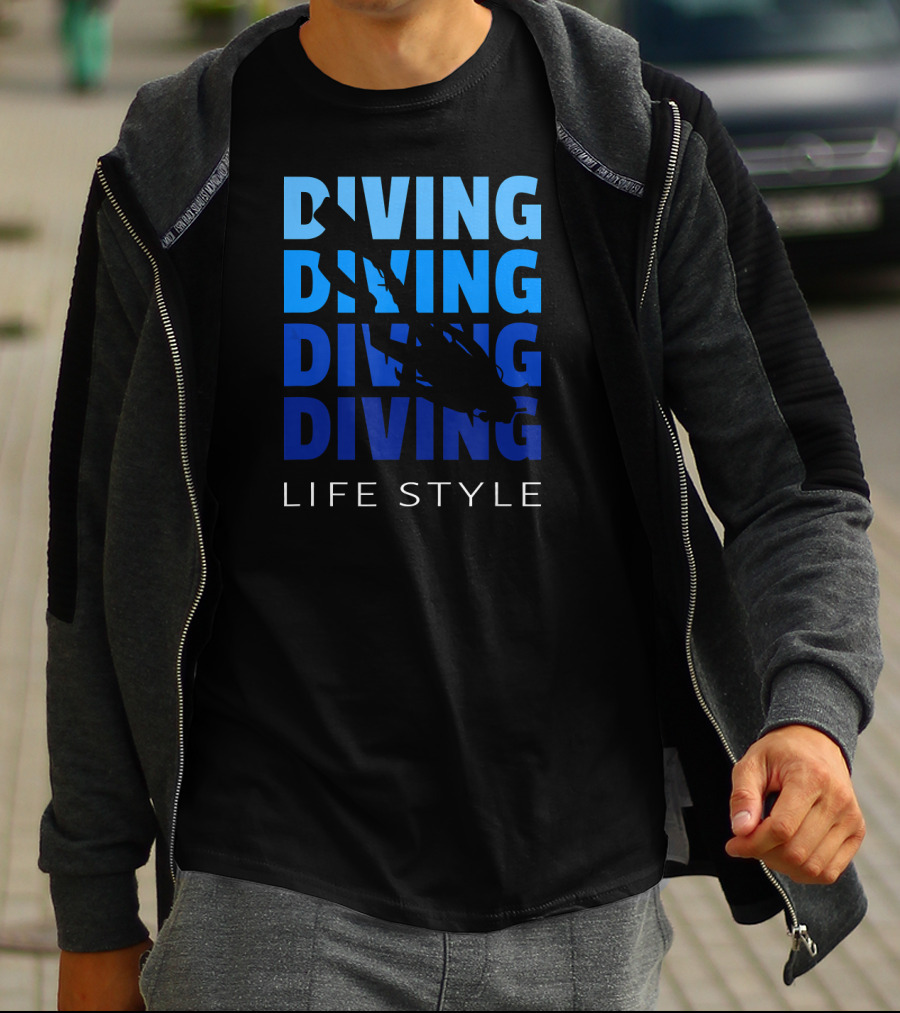 Diving Life Style Scuba Diving Gear Equipment T-Shirt
