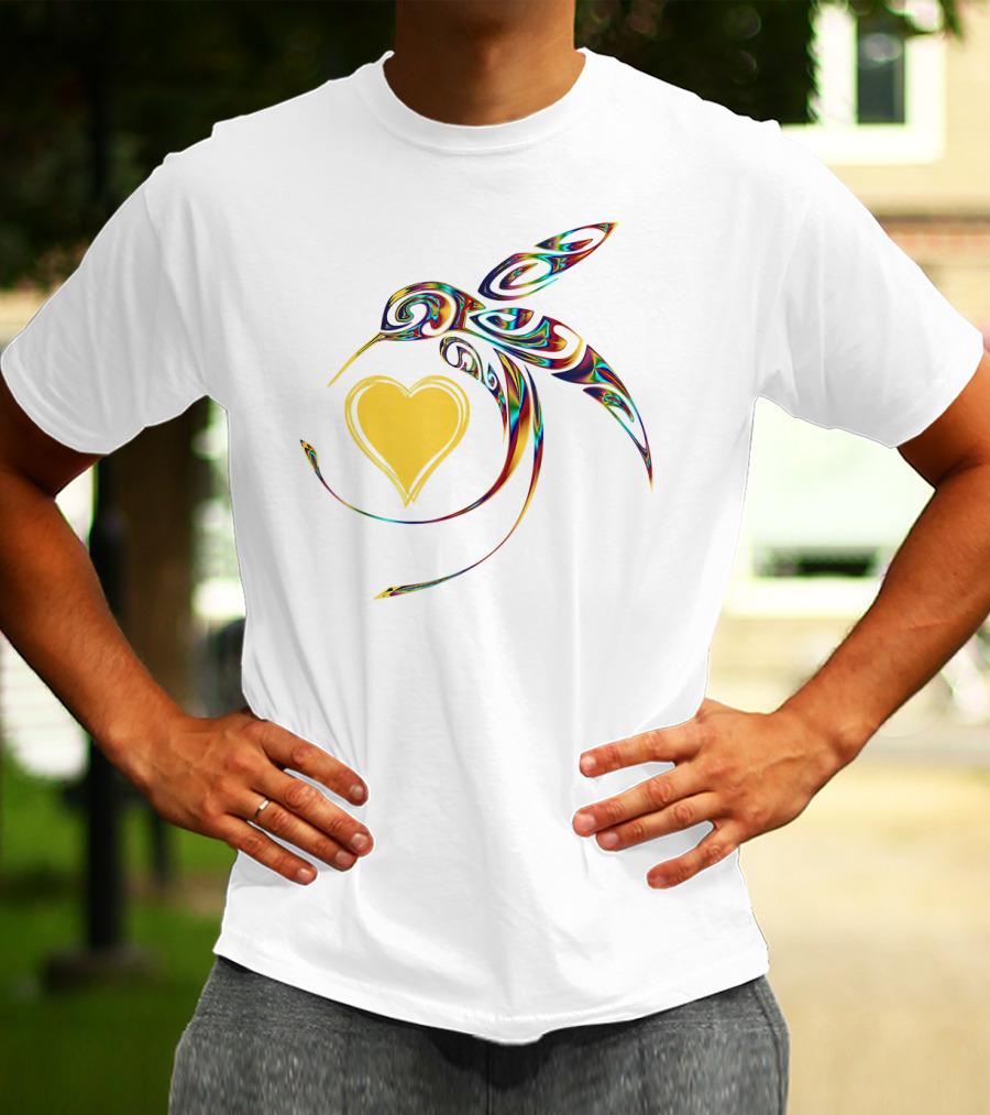 Hummingbird Heart Bird Lover T-Shirt